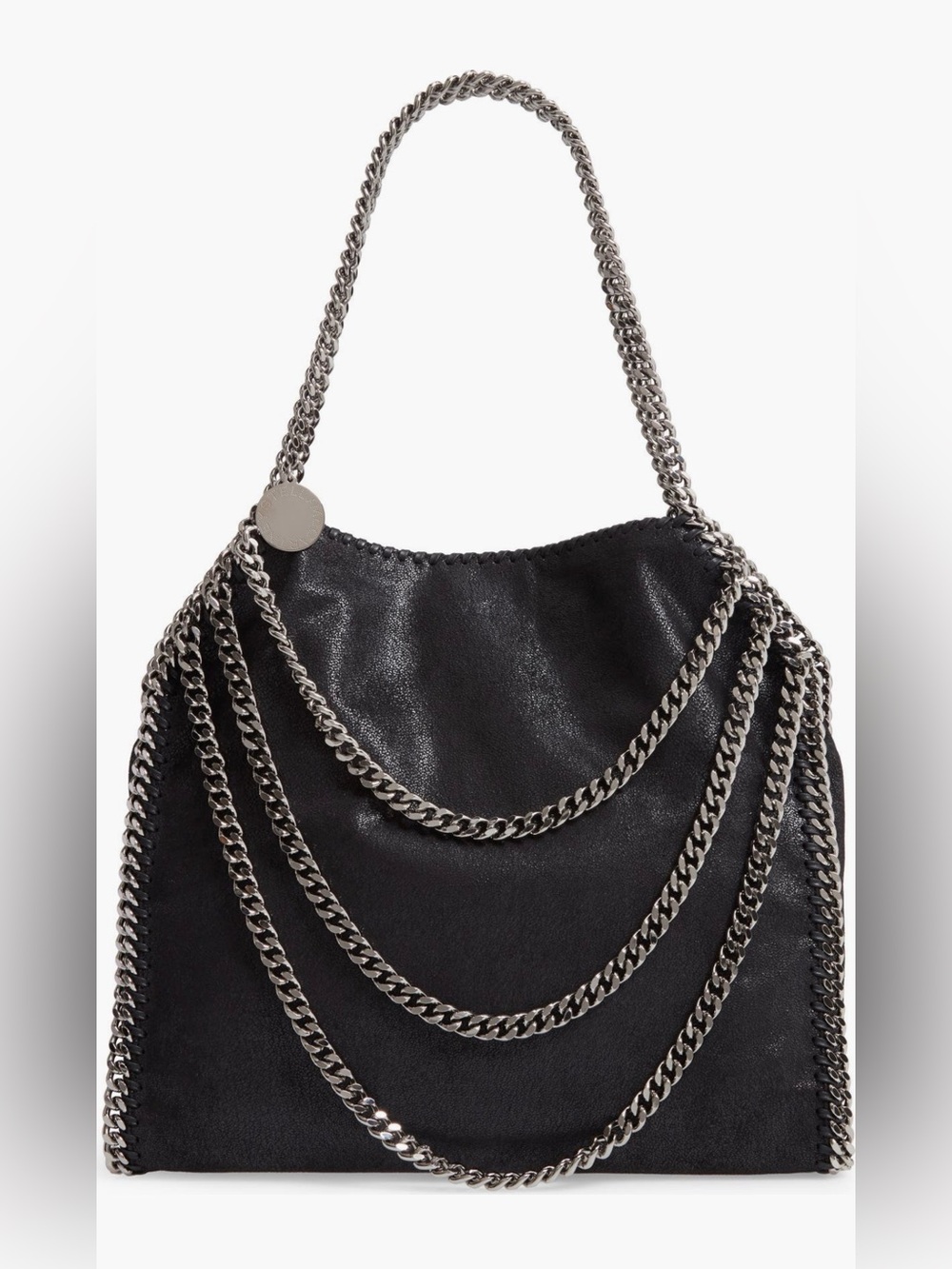 Stella McCartney Falabella Small Shaggy Deer Faux Leather Shoulder Bag